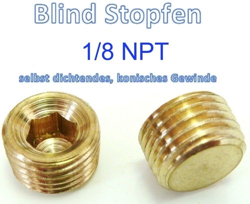 Npt messing blindstopfen - messing,